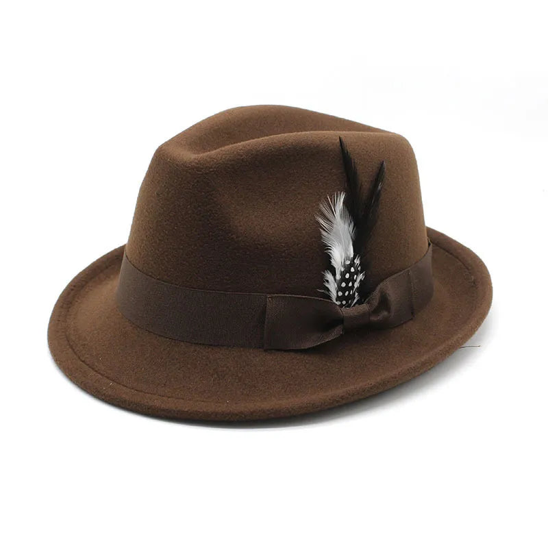 Billycock Feather Fur Felt Hat